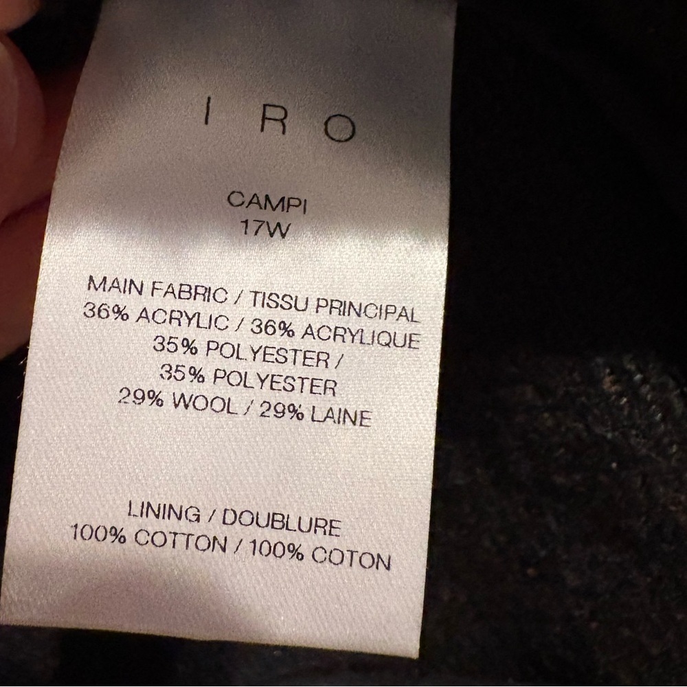 NWOT IRO Black and Brown Open Front Cardigan - Picture 5 of 5